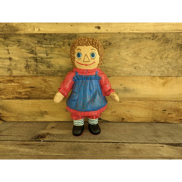 Vintage 70s Raggedy Ann Handmade Ceramic Figure - Picture 5 of 10